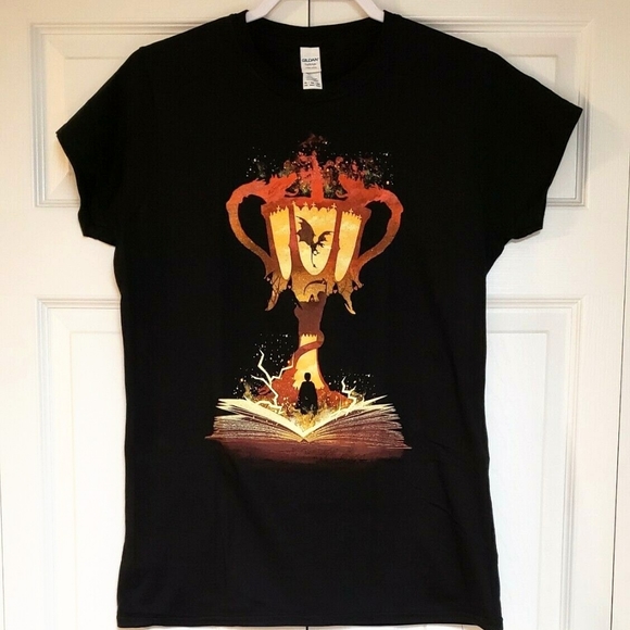 NEW Harry Potter XL Women's Goblet of Fire T-Shirt - Picture 7 of 9